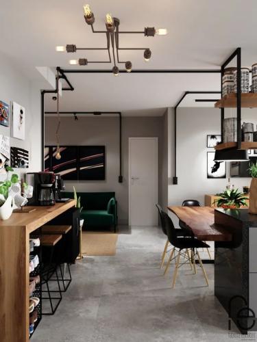 sala Decoração no Estilo Industrial
