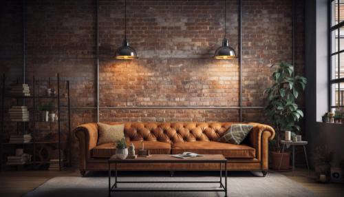 sala Decoração no Estilo Industrial retro