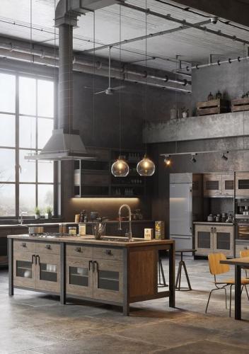 cozinha Decoração no Estilo Industrial