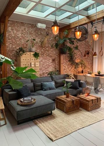 Sala Decoração No Estilo Rústico